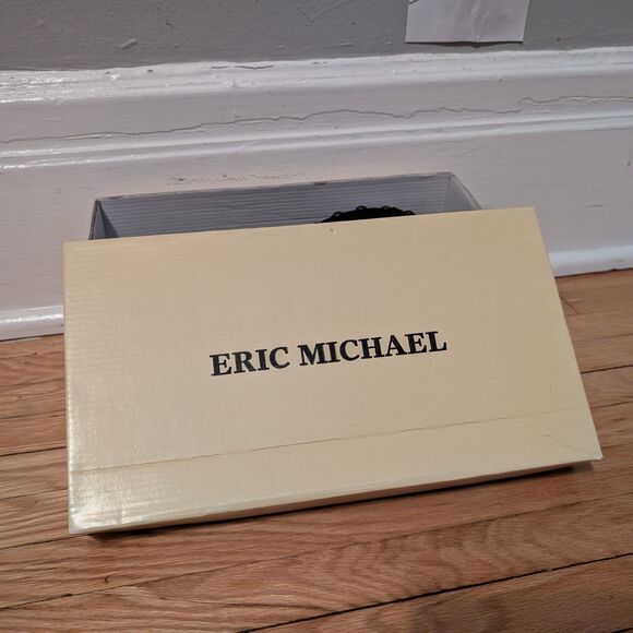 Vintage Y2K Eric Michael Clogs Leather Brown Studded Shoes 2000s Size 6 - Picture 9 of 10